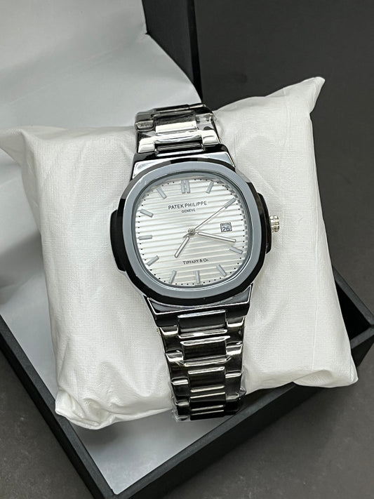 Patek Philippe - Date | Silver Chain | Silver Dial