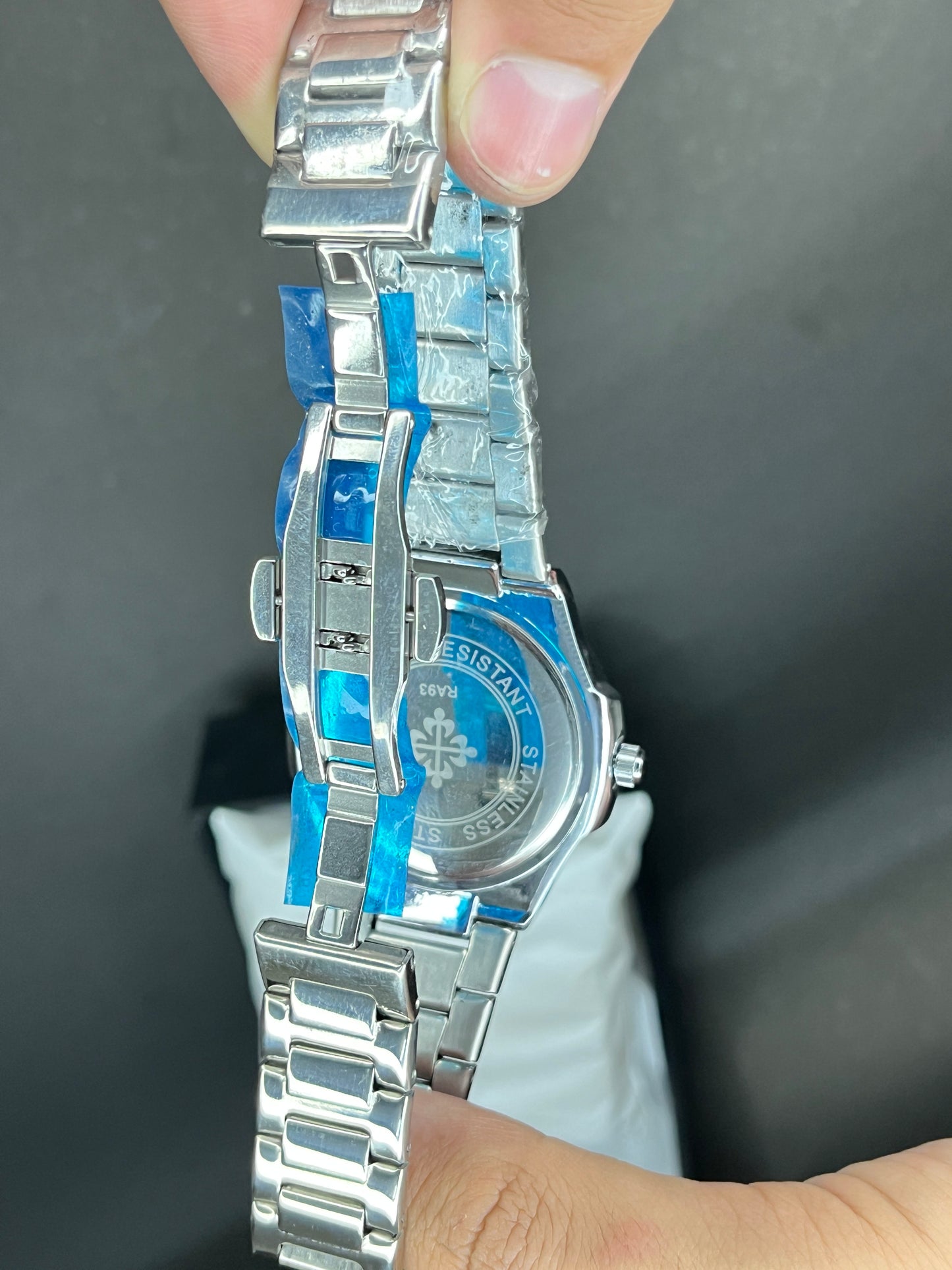 Patek Philippe - Date | Turquoise Dial with Diamond Bezel | Silver Chain