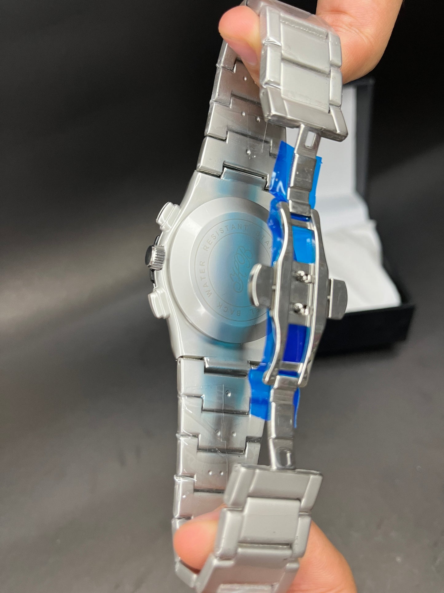 Hublot – Date | Skeleton Dial | Silver Chain